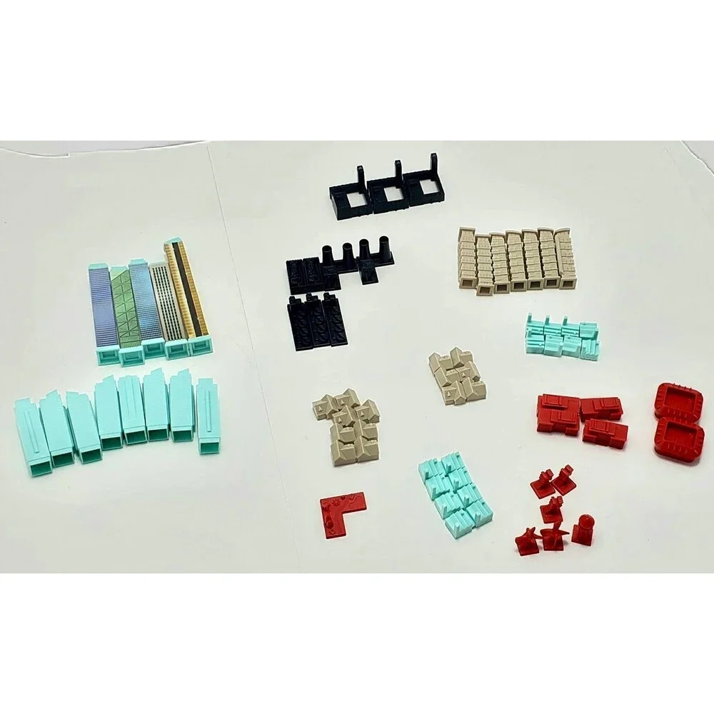 Monopoly City Replacement Buildings Lot Towers Stadiums Hazards Houses Parts Lot